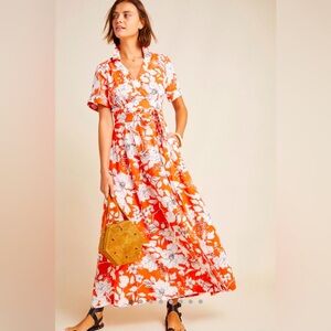 Anthropologie Janae Maxi Shirtdress